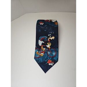 90s Y2k Disney Mickey Unlimited Tie Novelty Goofy‎ Donald Duck Poly